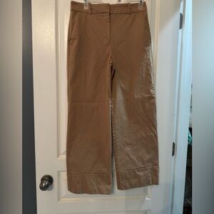 Tan Wide-Leg Pants